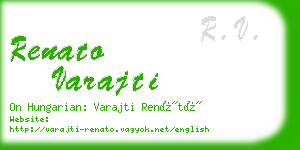 renato varajti business card